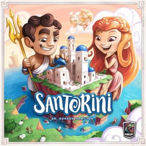 Picture of the boardgame box for Santorini