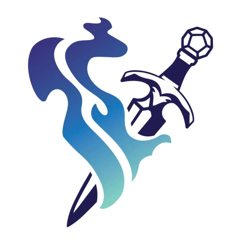 Daggerheart Logo - Illustration of a dagger with mist coming out of the blade, kind of