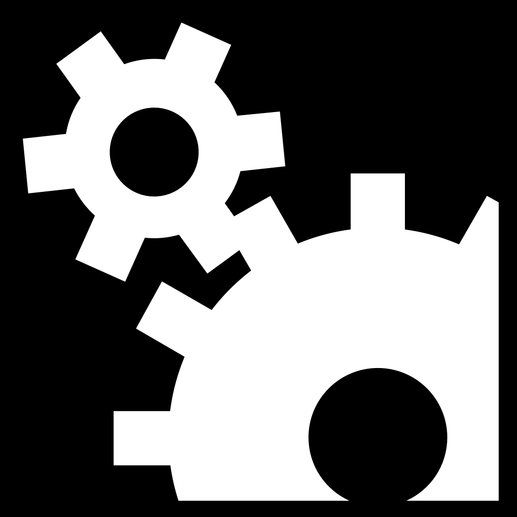 Icon of Gears. Image sourced from game-icons.net